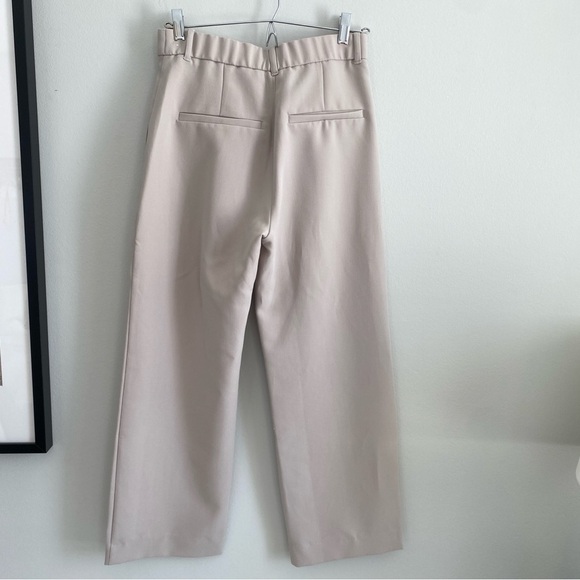 ABERCROMBIE & Fitch tailored relaxed straight pant light taupe size 2/26 short - Picture 5 of 10